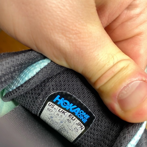 Hoka One One Bondi 9 Mint Green Women's Running Shoes Size 8 D Wide EXCELLENT - Picture 11 of 11